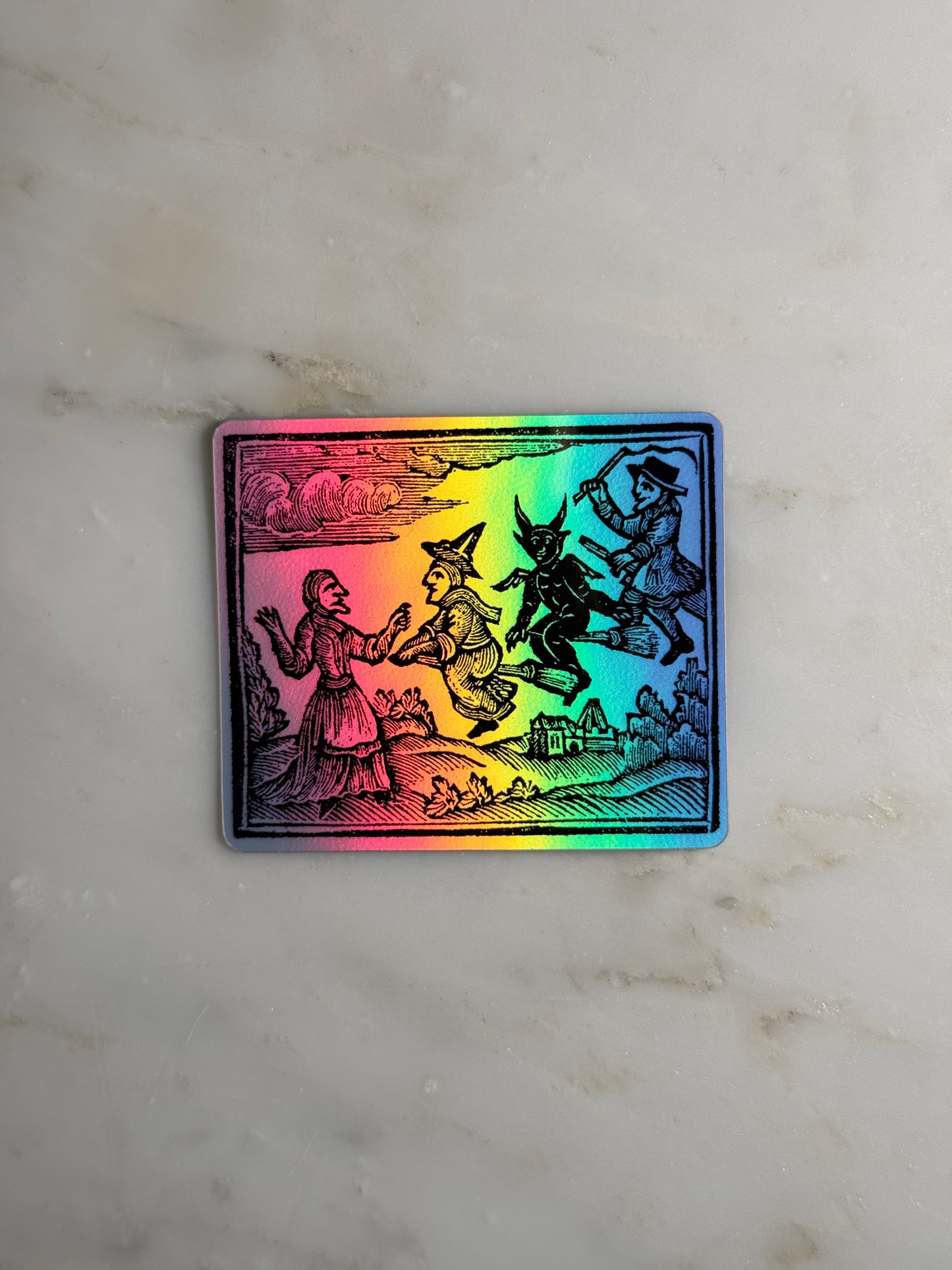 WITCHY WOODCUTS Sticker