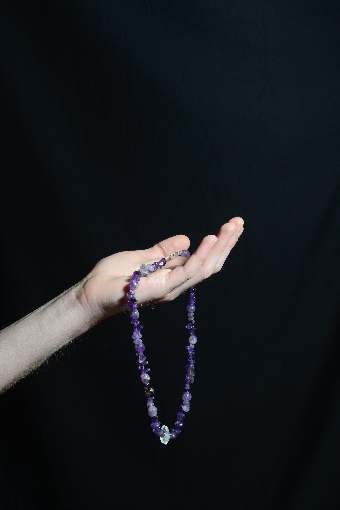 CHAIN 01: Amethyst & Doppelender-Kristall